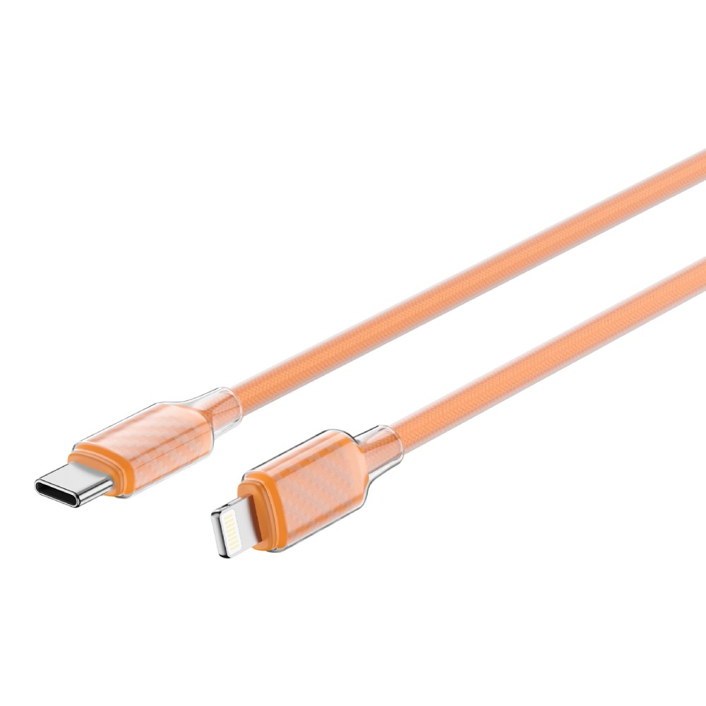 สายชาร์จ UKIKI USB-C to Lightning DATA Cable 27W 1M. Orange (KCL-01OR)