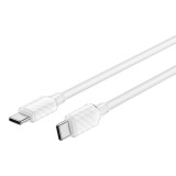 สายชาร์จ UKIKI USB-C to USB-C DATA Cable 60W 1M. White (KCC-01WH)