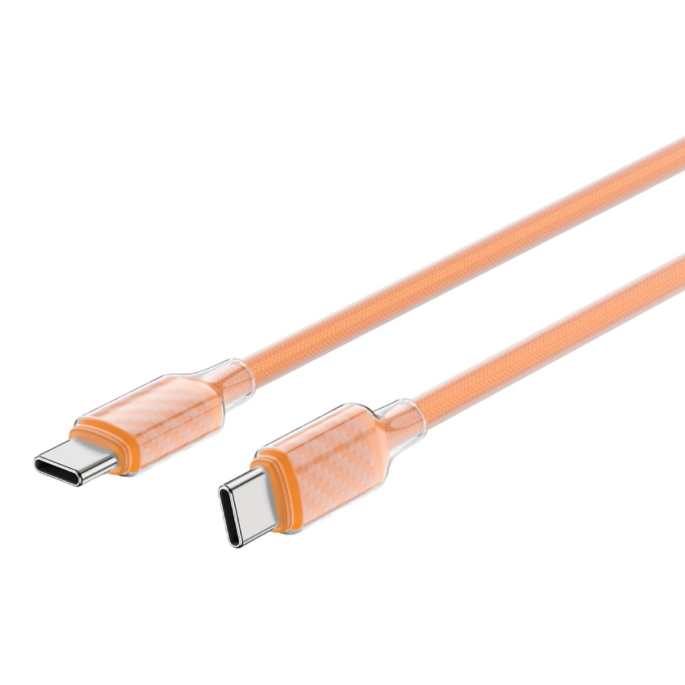 สายชาร์จ UKIKI USB-C to USB-C DATA Cable 60W 1M. Orange (KCC-01OR)