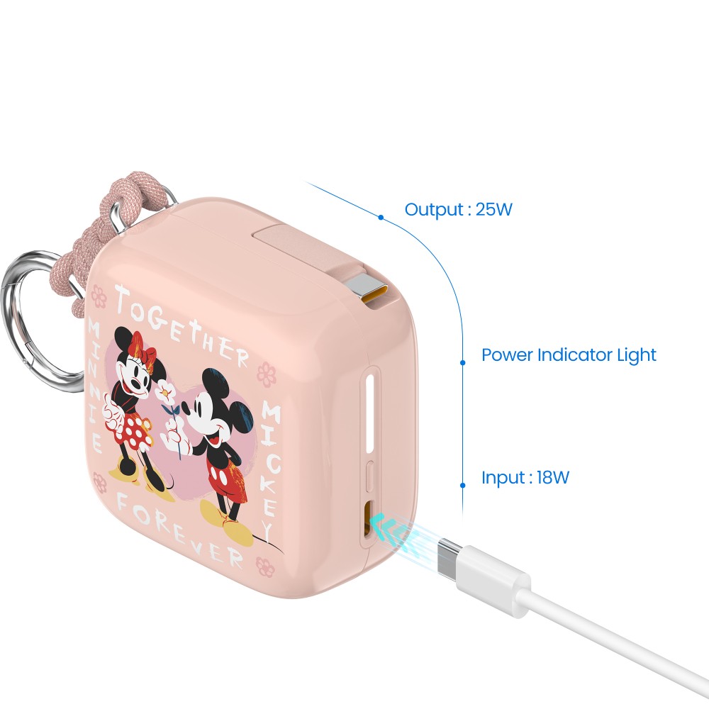 VEGER x Disney พาวเวอร์แบงค์ 10,000 mAh VP10-11PD-M5 Pink (CCC)
