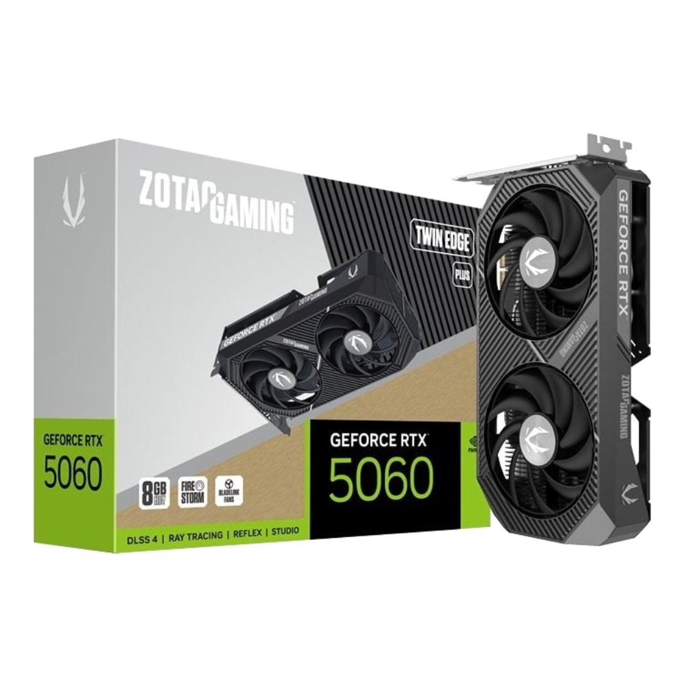 การ์ดจอ ZOTAC Gaming GeForce RTX 5060 8GB Twin Edge Plus GDDR7 128-bit