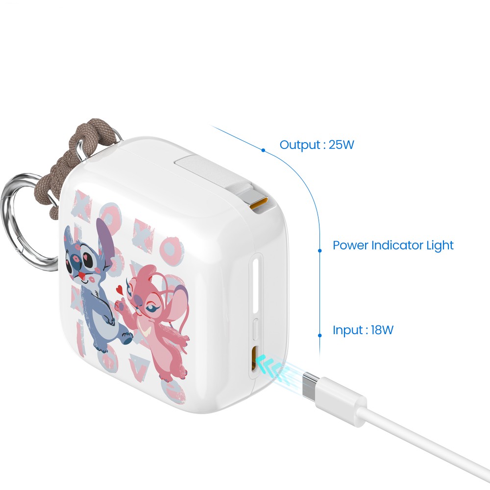 VEGER x Disney พาวเวอร์แบงค์ 10,000 mAh VP10-11PD-S13 White (CCC)