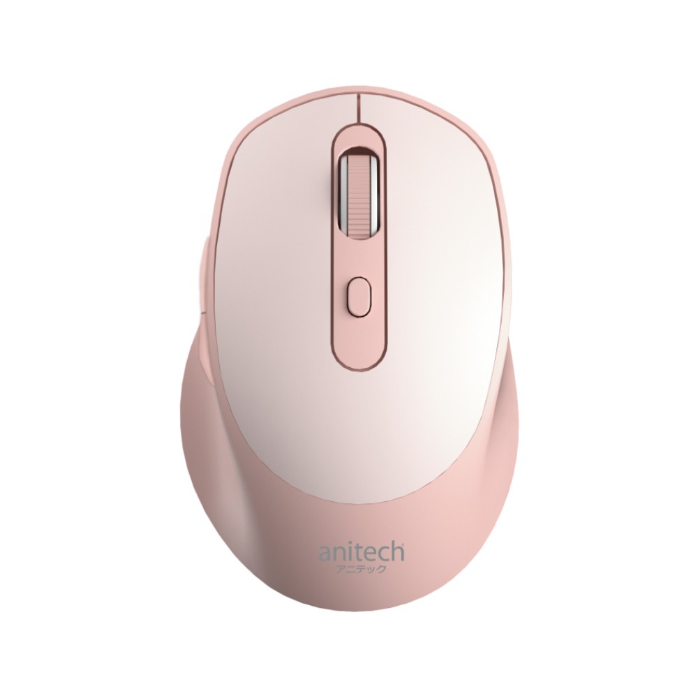 เมาส์ไร้สาย Anitech W243-PI Dual Function Type-C Pink