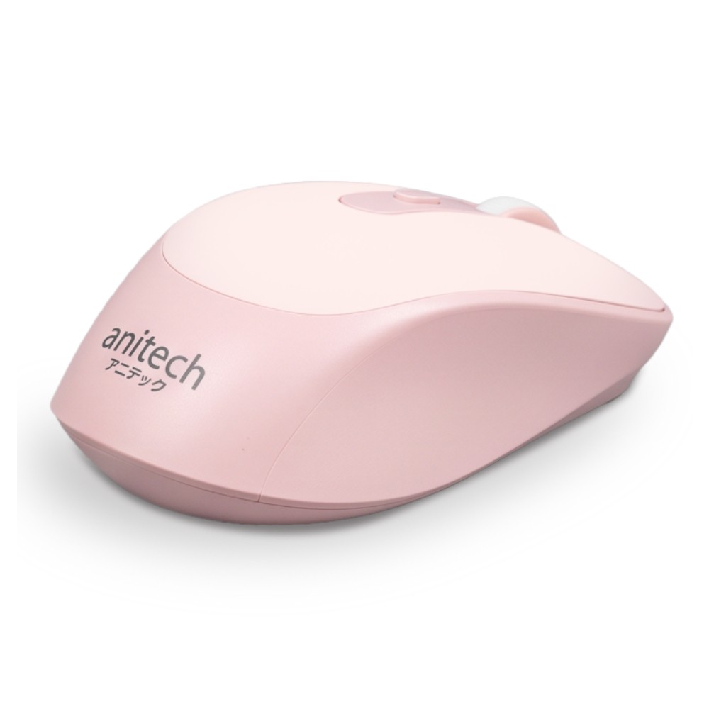 เมาส์ไร้สาย Anitech W243-PI Dual Function Type-C Pink