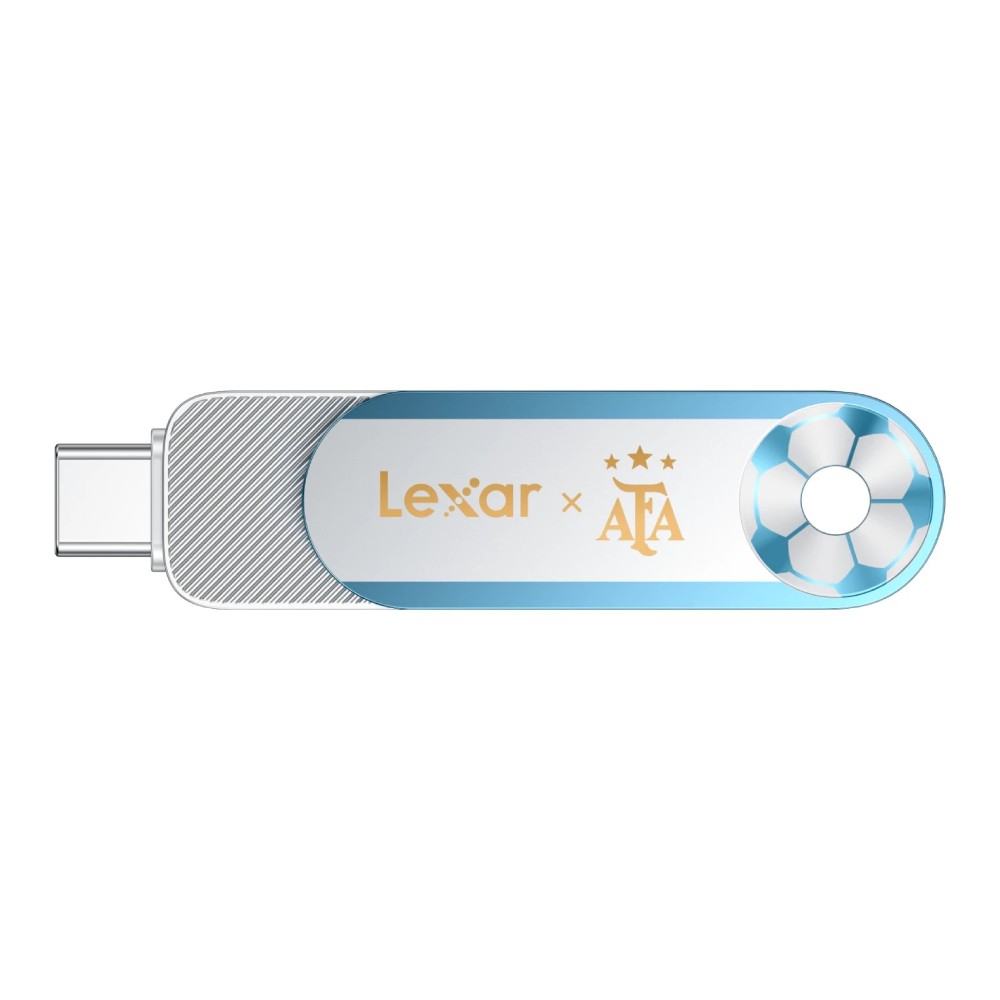 แฟลชไดร์ฟ Lexar Dual Drive D500 USB 3.2 Gen 1 Type-C Elite Legends Series 128GB AFA Edition