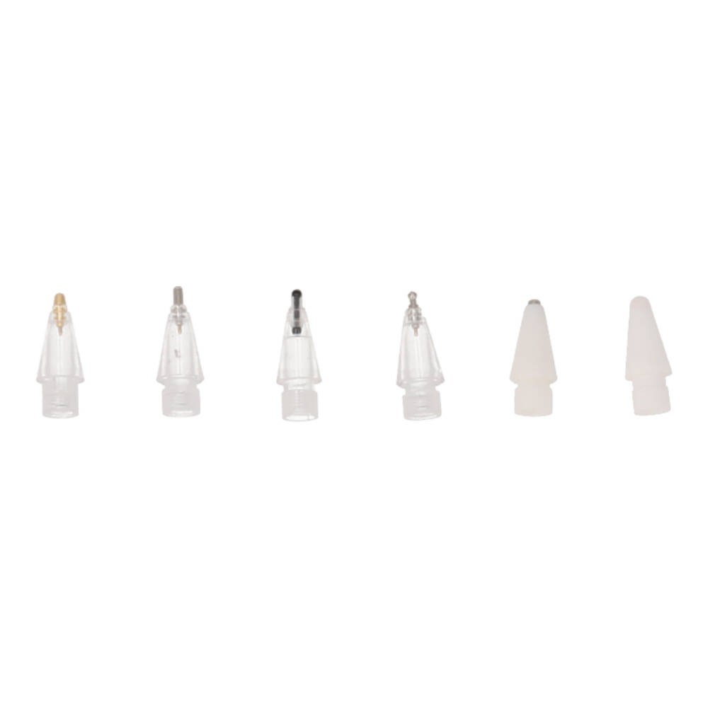 หัวปากกาไอแพด QPLUS Tips for Gen1/2 6 in 1 White/Clear