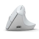 เมาส์ไร้สาย Anitech Vertical W241-WH Dual Function 2.4G+BT White
