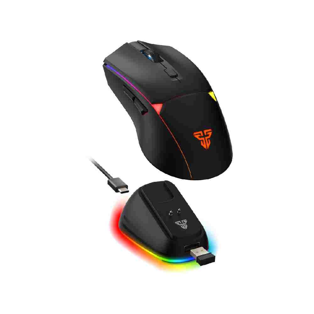 เมาส์เกมมิ่ง Fantech Gaming Mouse WG7V2RD CRYPTO II Wireless Black
