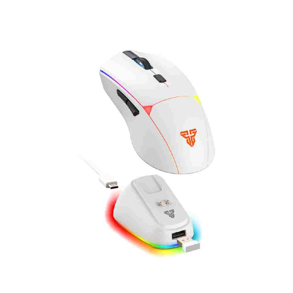 เมาส์เกมมิ่ง Fantech Gaming Mouse WG7V2RD CRYPTO II Wireless White