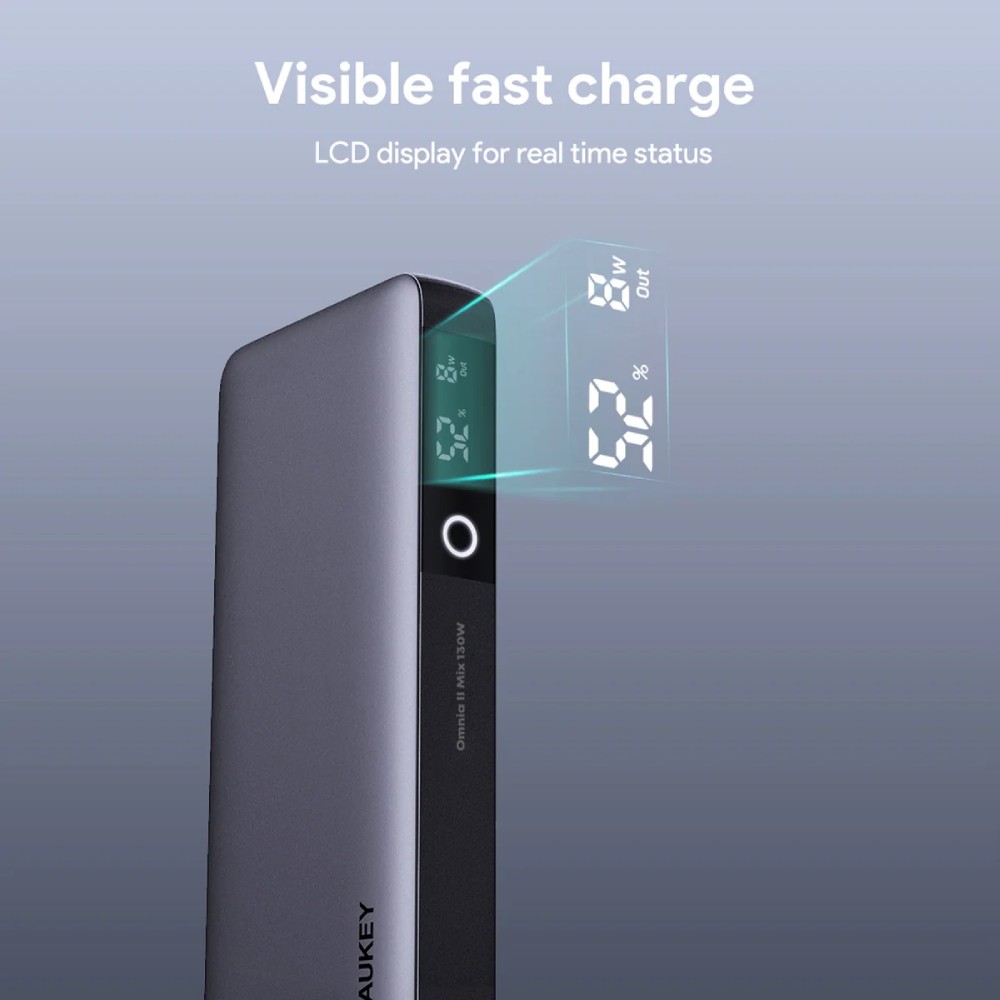 พาวเวอร์แบงค์ AUKEY 20000 mAh Sprint X 130W Portable PB-Y43P Gray (CCC)
