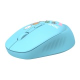 เมาส์และคีย์บอร์ดไร้สาย SIGNO KW-700+WM-100B Blue (TH/EN)