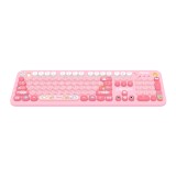 เมาส์และคีย์บอร์ดไร้สาย SIGNO KW-700+WM-100P Pink (TH/EN)