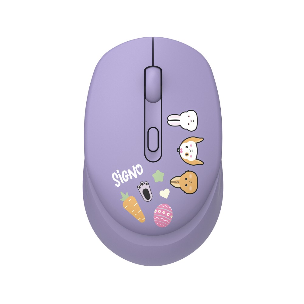 เมาส์และคีย์บอร์ดไร้สาย SIGNO KW-700+WM-100V Violet (TH/EN)