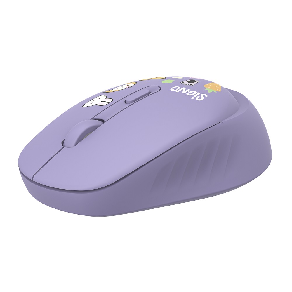 เมาส์และคีย์บอร์ดไร้สาย SIGNO KW-700+WM-100V Violet (TH/EN)