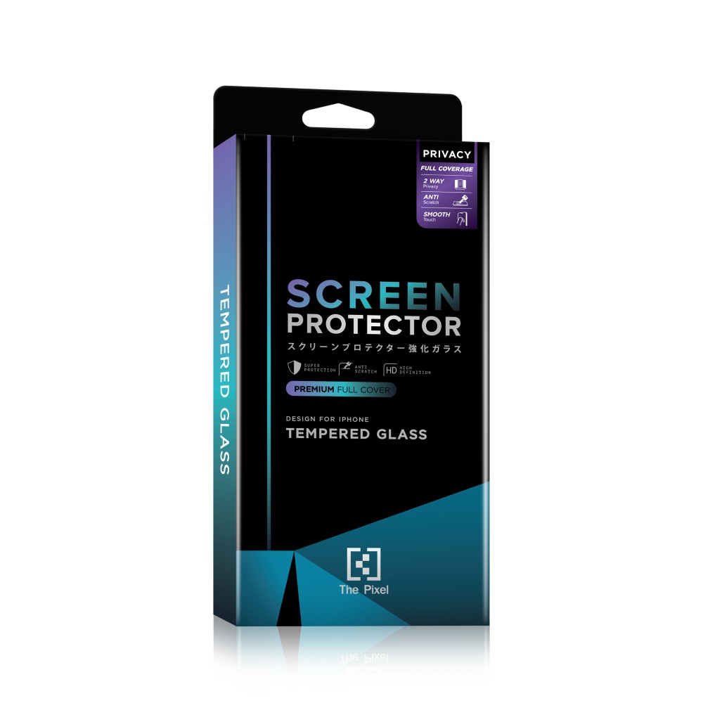 ฟิล์มกันรอย The Pixel iPhone 18 Pro Tempered Glass Privacy Black FF
