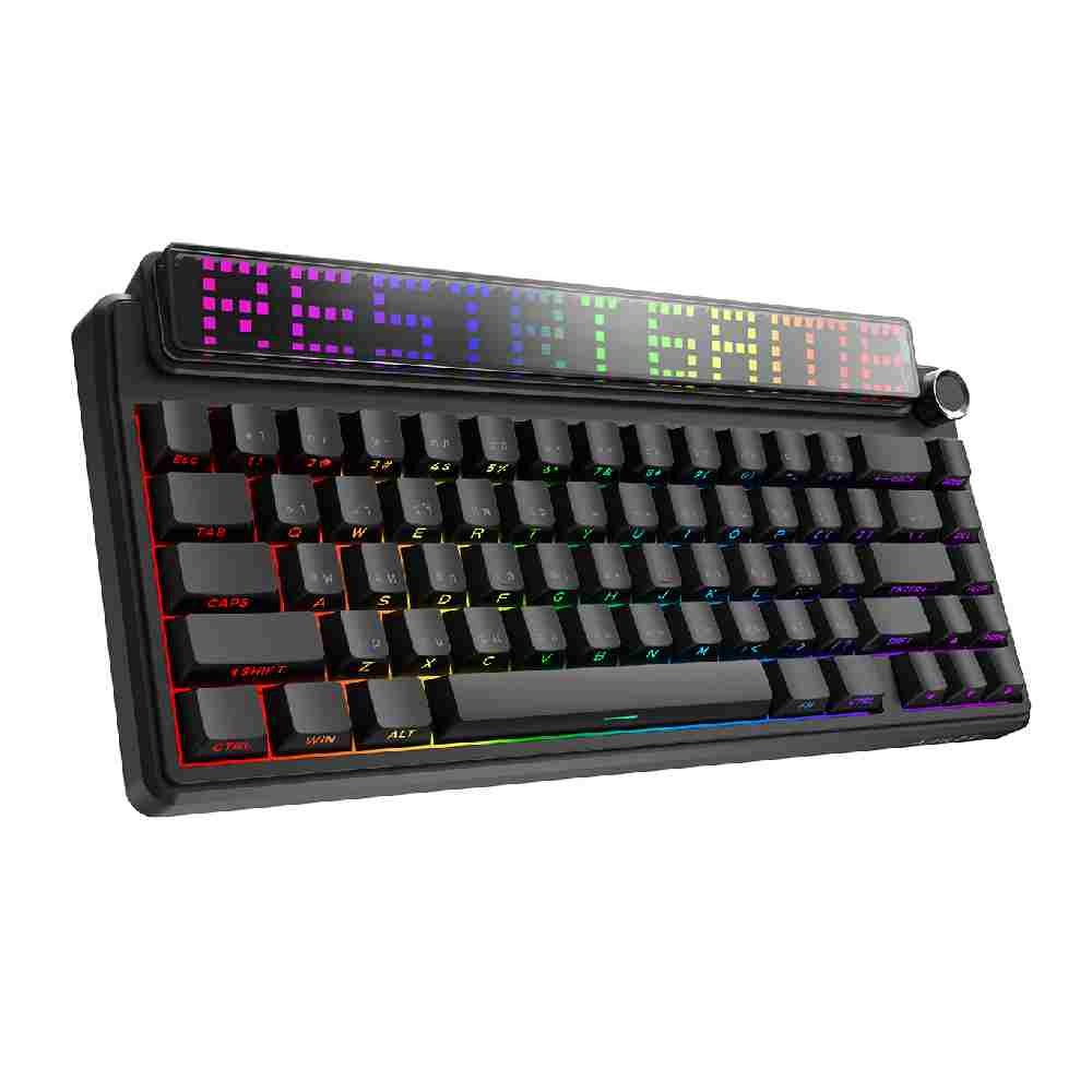 คีย์บอร์ดเกมมิ่ง Ajazz Gaming Keyboard AKPixel68 SC White Peach Switch