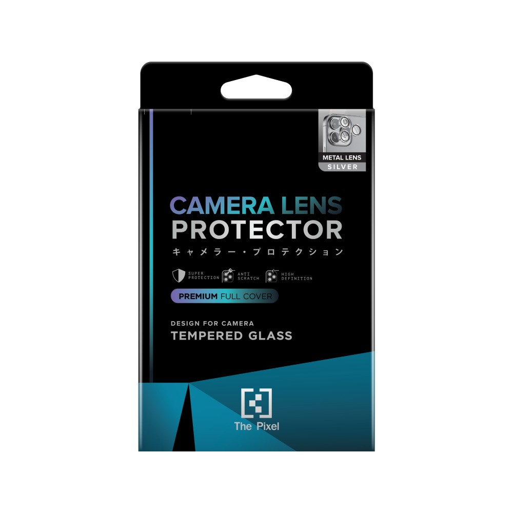 ฟิล์มกันเลนส์ The Pixel iPhone 18 Pro/18 Pro Max 3D Metal LN Matte Silver