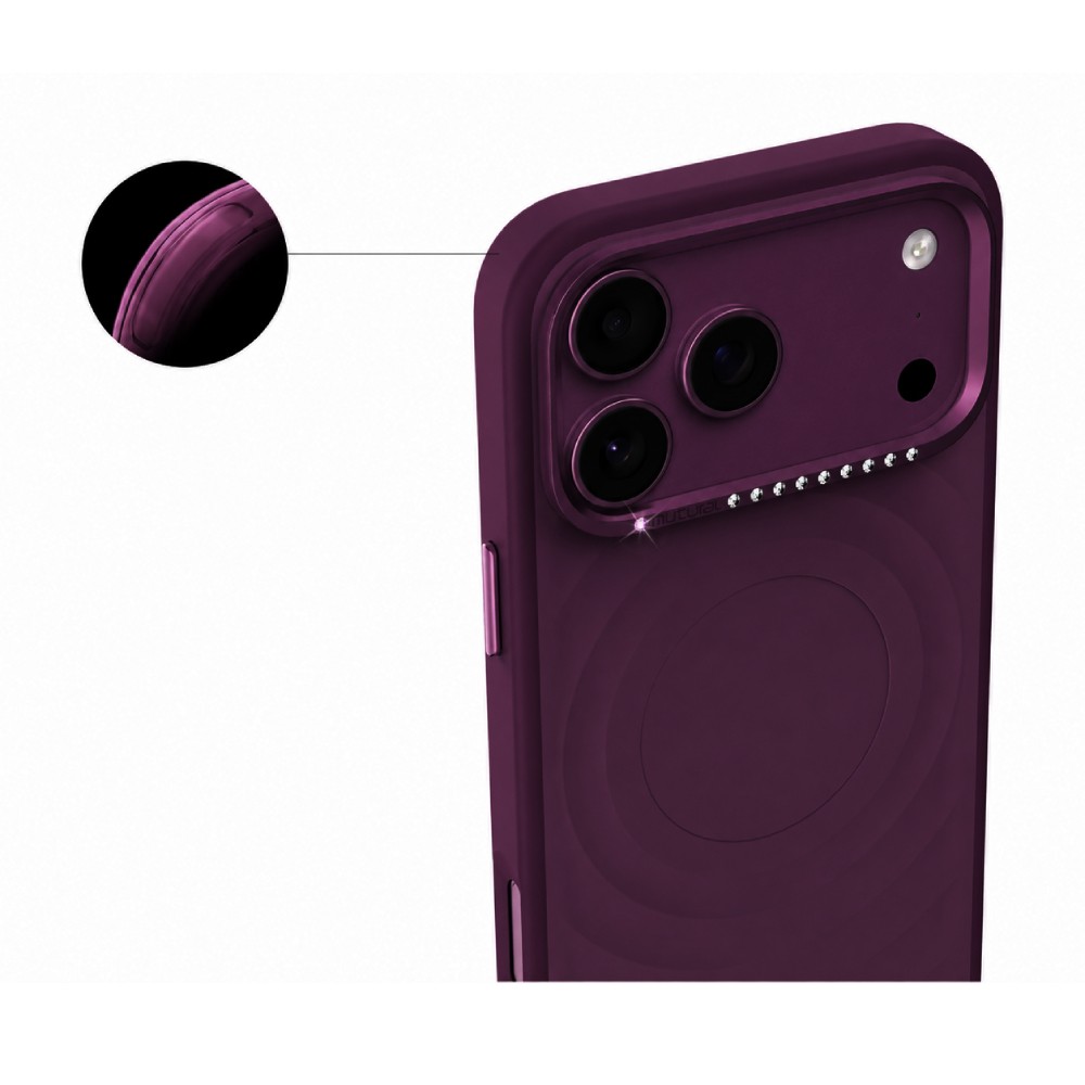 เคส Mutural iPhone 18 Pro Max Ripple Burgundy