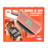 ลำโพงบลูทูธ JBL Karaoke Set Sing&Go Pink (Flip7 & EasySing Mic Mini)