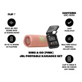 ลำโพงบลูทูธ JBL Karaoke Set Sing&Go Pink (Flip7 & EasySing Mic Mini)