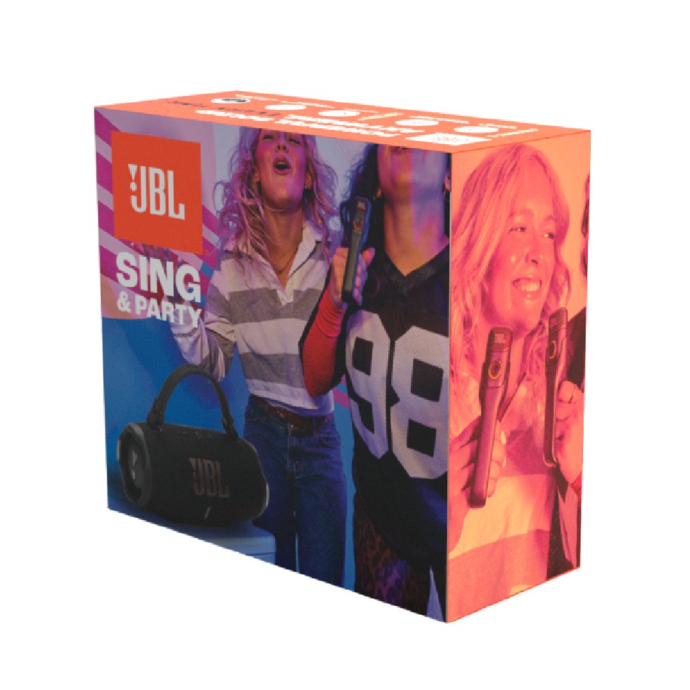 ลำโพงบลูทูธ JBL Karaoke Set Sing&Party Black (Charge6 & EasySing Mic Mini)