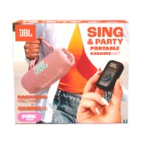 ลำโพงบลูทูธ JBL Karaoke Set Sing&Party Pink (Charge6 & EasySing Mic Mini)