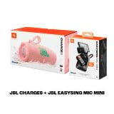 ลำโพงบลูทูธ JBL Karaoke Set Sing&Party Pink (Charge6 & EasySing Mic Mini)