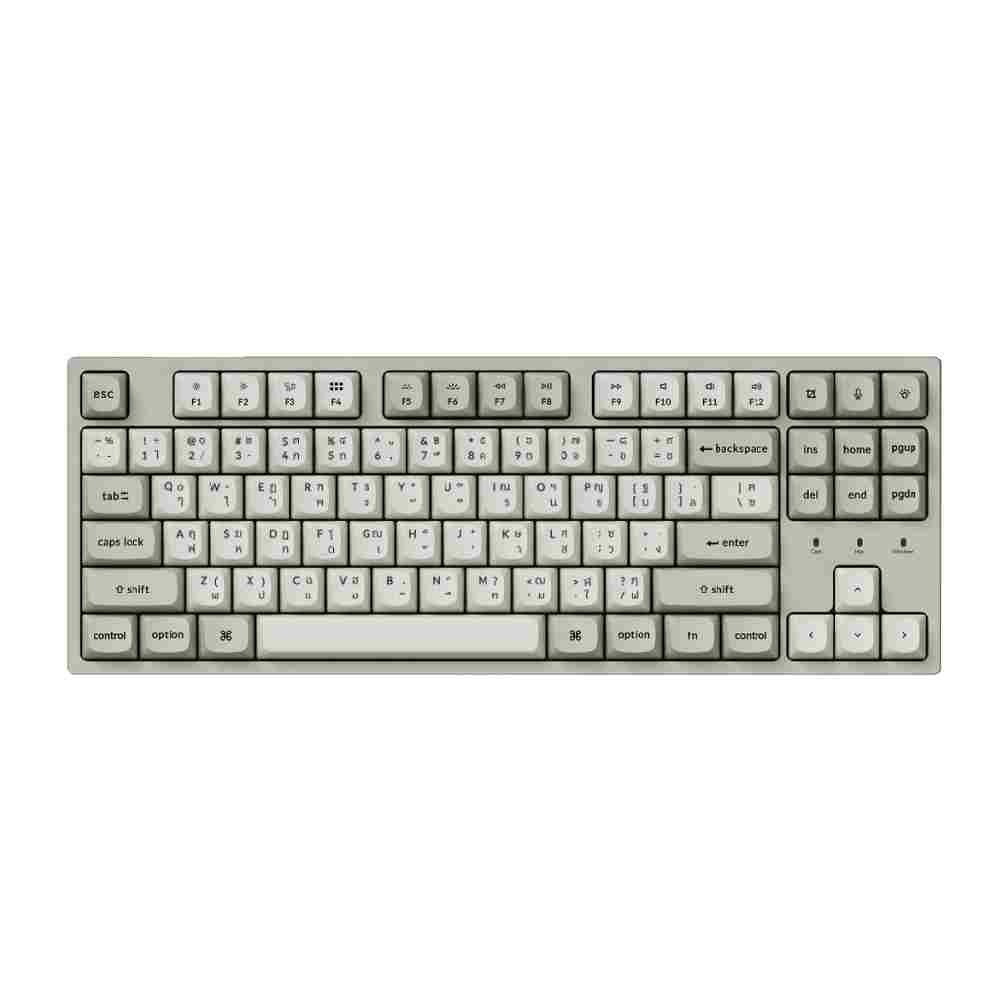 คีย์บอร์ดเกมมิ่ง Keychron Gaming Keyboard C1 Pro 8K Swappable RGB Backlight Banana Switch - Retro (EN/TH)