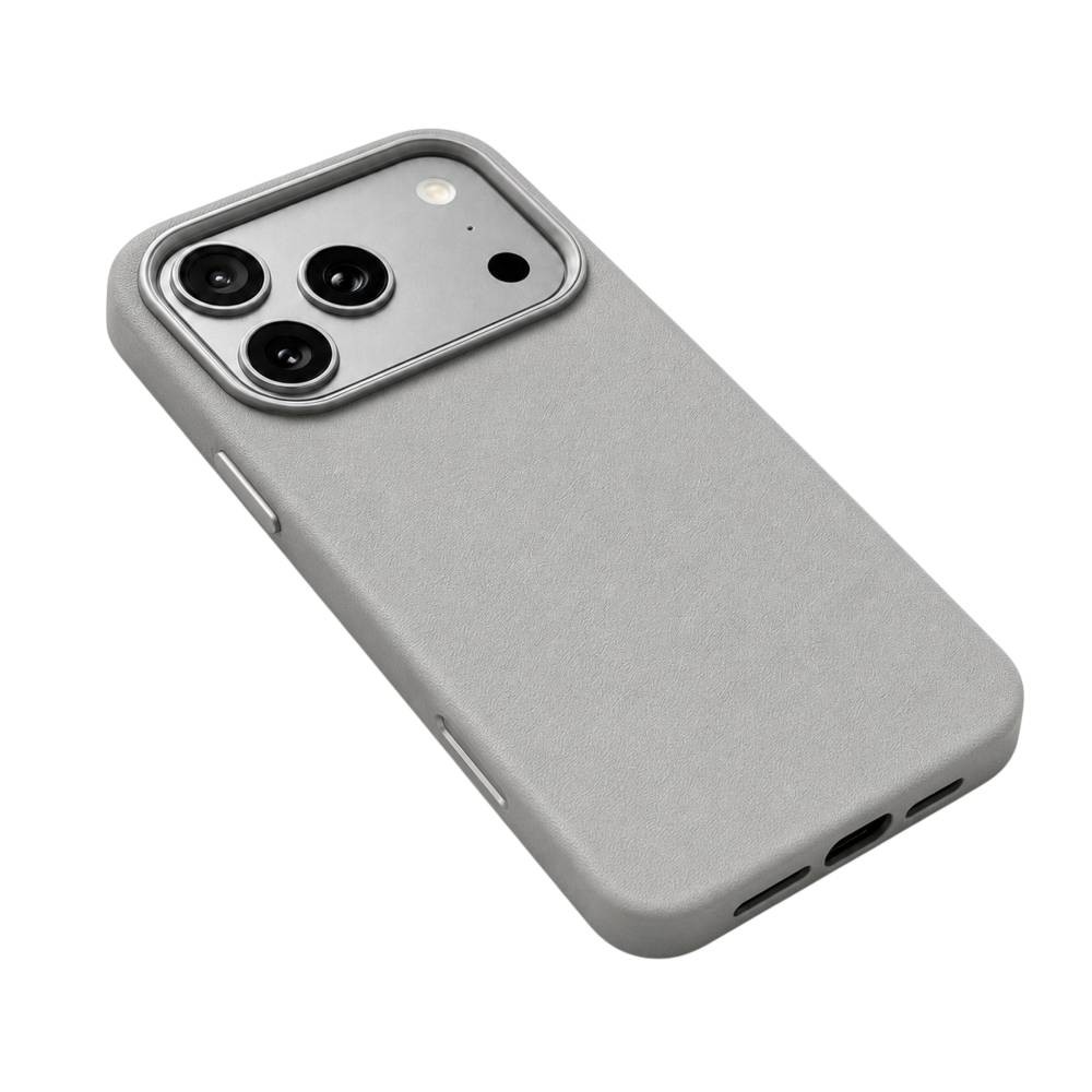 เคส Mutural iPhone 18 Pro Max/17 Pro Max Elegant Lychee Light Gray