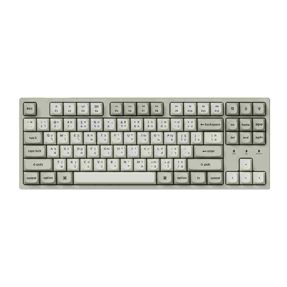 คีย์บอร์ดเกมมิ่ง Keychron Gaming Keyboard C1 Pro 8K Swappable RGB Backlight Red Switch - Retro (EN/TH)