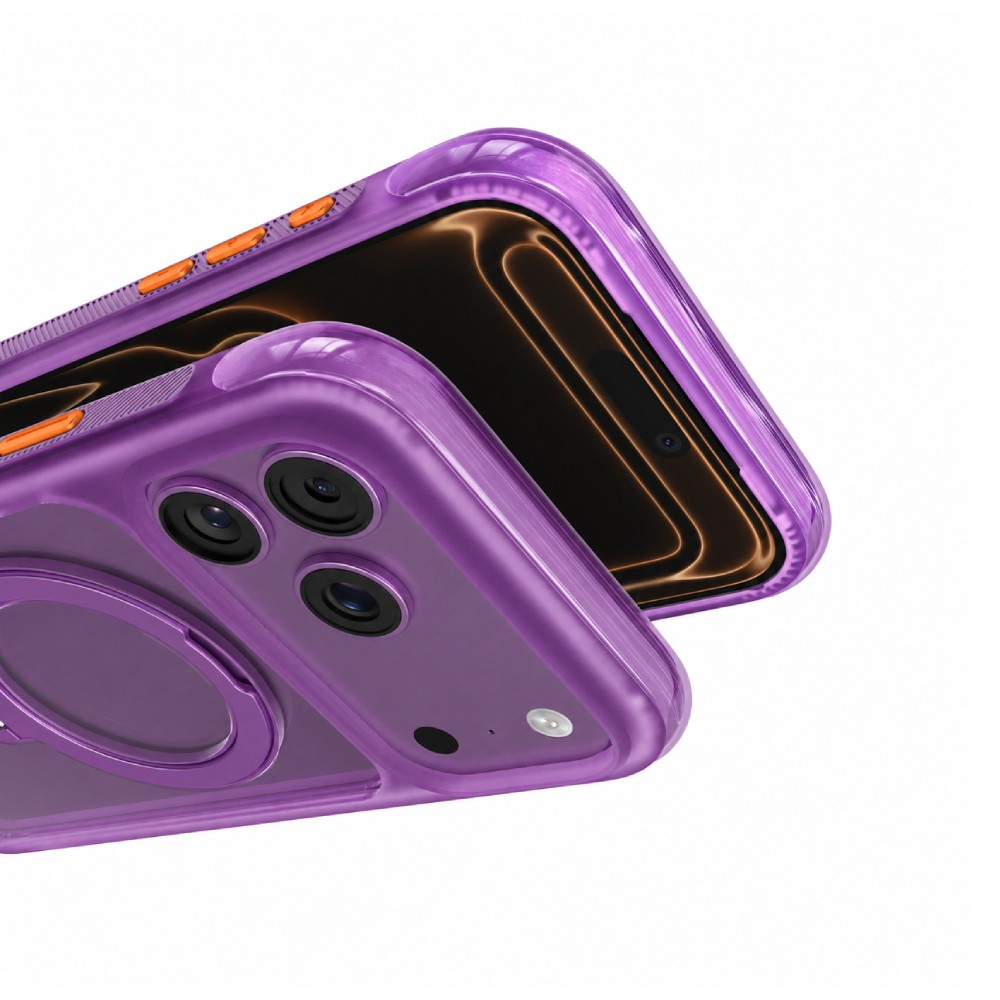 เคส Mutural iPhone 18 Pro/17 Pro Air Shield (with kickstand) Burgundy