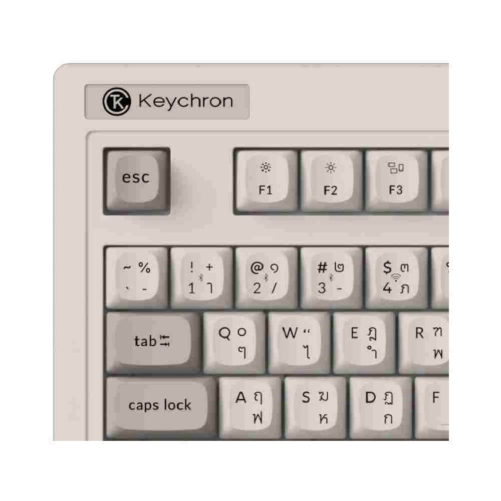 คีย์บอร์ดเกมมิ่ง Keychron Gaming Keyboard R6 Swappable RGB Backlight Banana Switch - Retro (EN/TH)