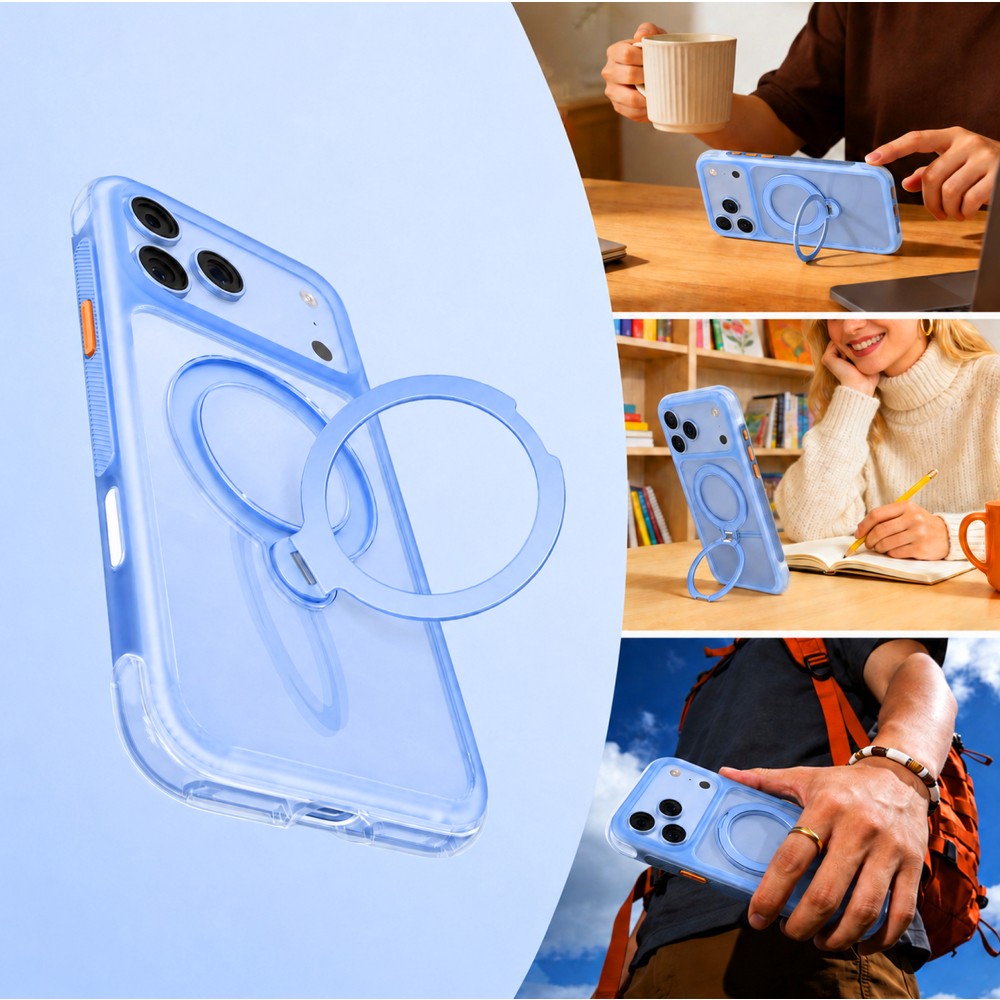 เคส Mutural iPhone 18 Pro/17 Pro Air Shield (with kickstand) Glacier