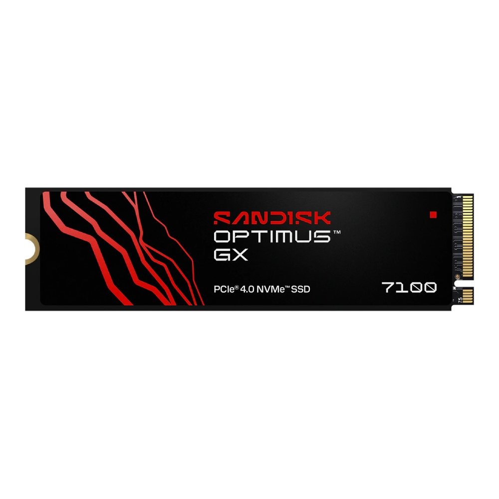 การ์ดเอสเอสดี SANDISK Optimus GX 7100 1TB M.2 PCIe/NVMe R7,250MB/s W6,900MB/s (SDSP71100TAN-000E0)
