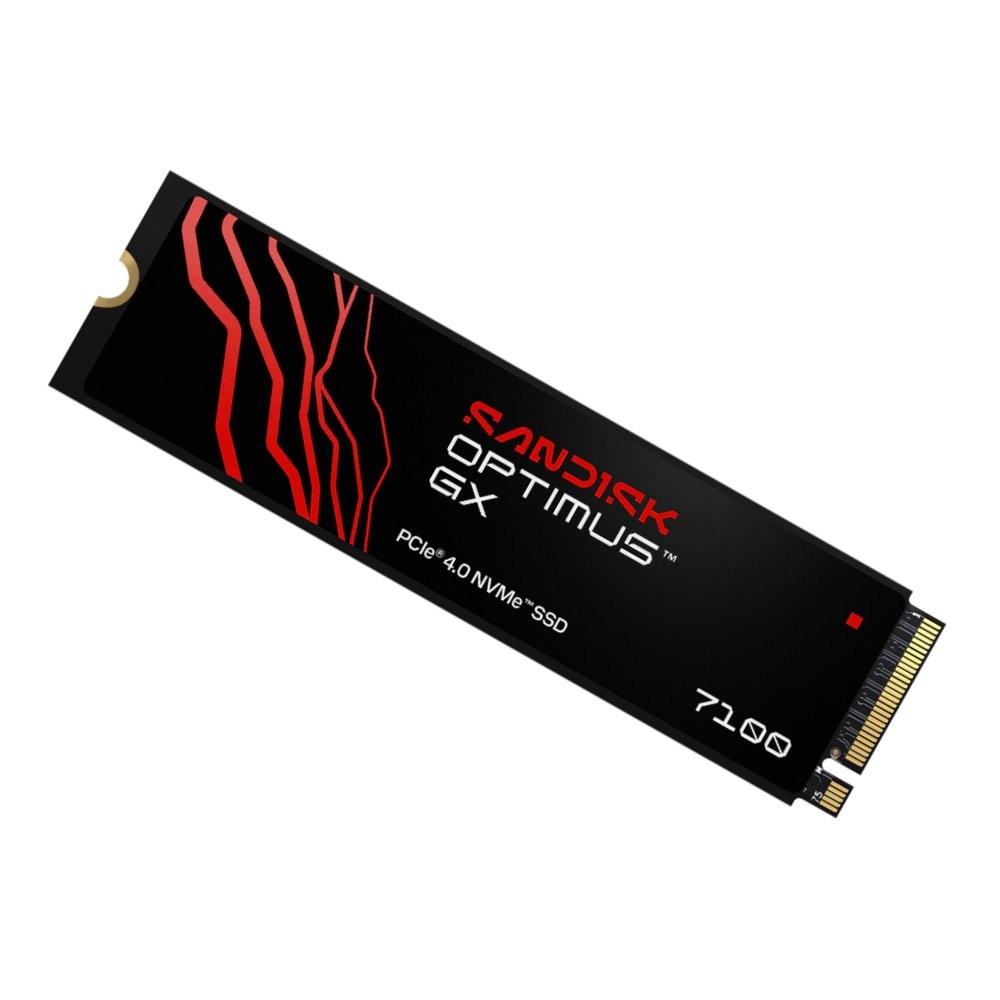 การ์ดเอสเอสดี SANDISK Optimus GX 7100 1TB M.2 PCIe/NVMe R7,250MB/s W6,900MB/s (SDSP71100TAN-000E0)