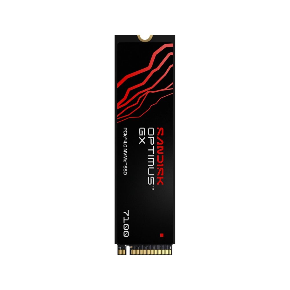 การ์ดเอสเอสดี SANDISK Optimus GX 7100 1TB M.2 PCIe/NVMe R7,250MB/s W6,900MB/s (SDSP71100TAN-000E0)