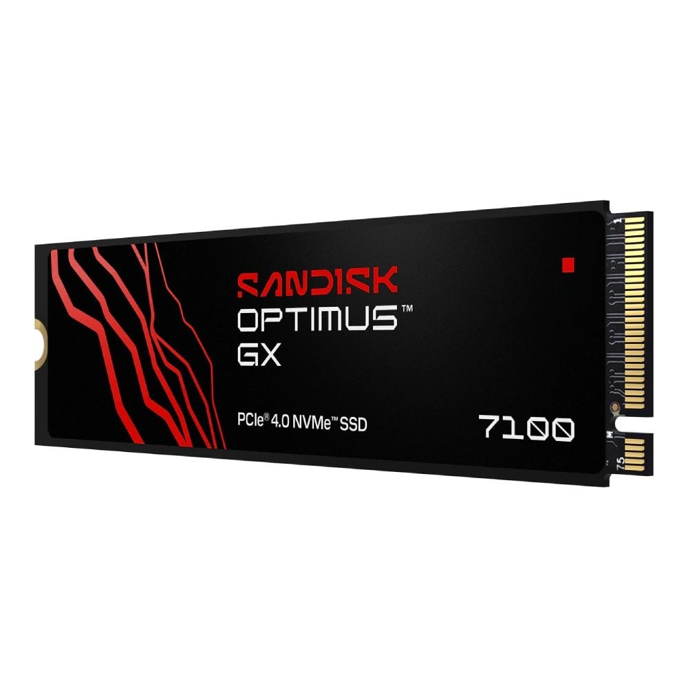 การ์ดเอสเอสดี SANDISK Optimus GX 7100 1TB M.2 PCIe/NVMe R7,250MB/s W6,900MB/s (SDSP71100TAN-000E0)