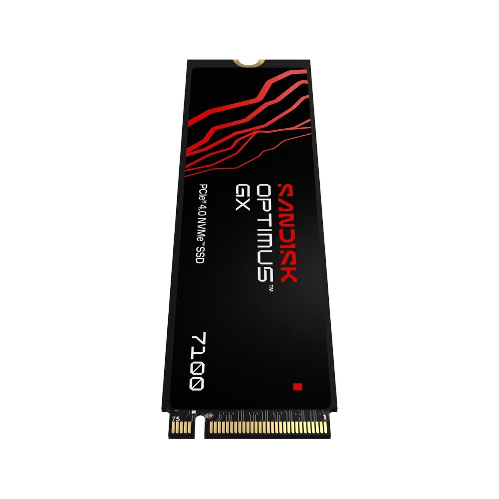 การ์ดเอสเอสดี SANDISK Optimus GX 7100 1TB M.2 PCIe/NVMe R7,250MB/s W6,900MB/s (SDSP71100TAN-000E0)