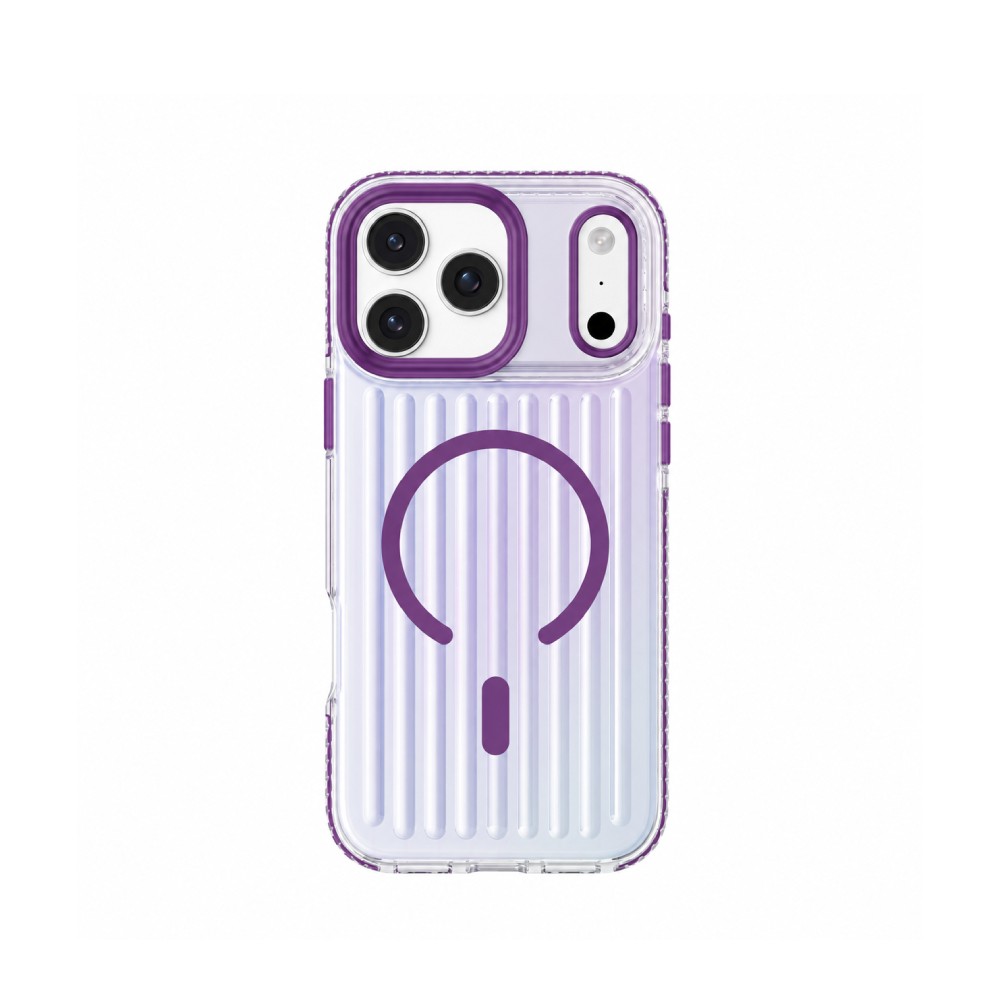 เคส Mutural iPhone 18 Pro/17 Pro Bumpy Clear Burgundy