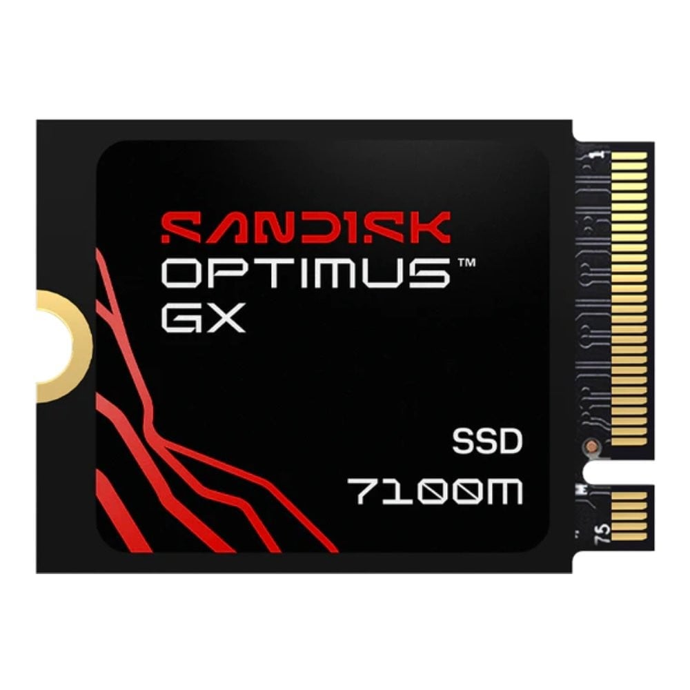 การ์ดเอสเอสดี SANDISK Optimus GX 7100M 1TB M.2 PCIe/NVMe R7,250MB/s W6,900MB/s (SDSP71100TAT-000E0)