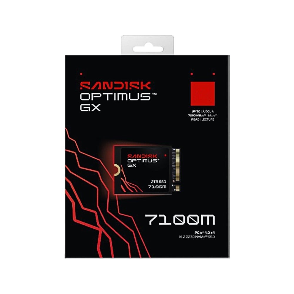 การ์ดเอสเอสดี SANDISK Optimus GX 7100M 1TB M.2 PCIe/NVMe R7,250MB/s W6,900MB/s (SDSP71100TAT-000E0)
