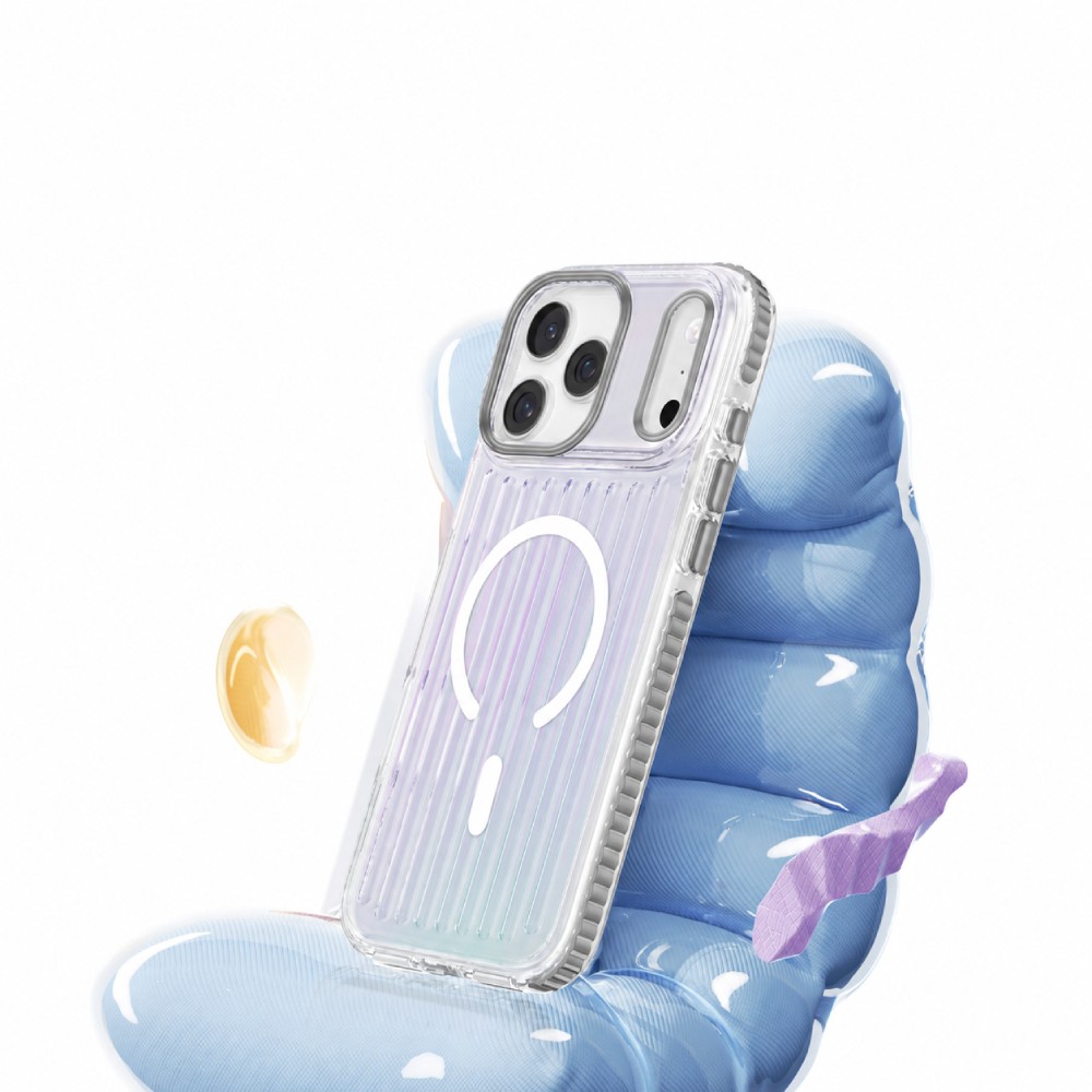 เคส Mutural iPhone 18 Pro/17 Pro Bumpy Clear Silver