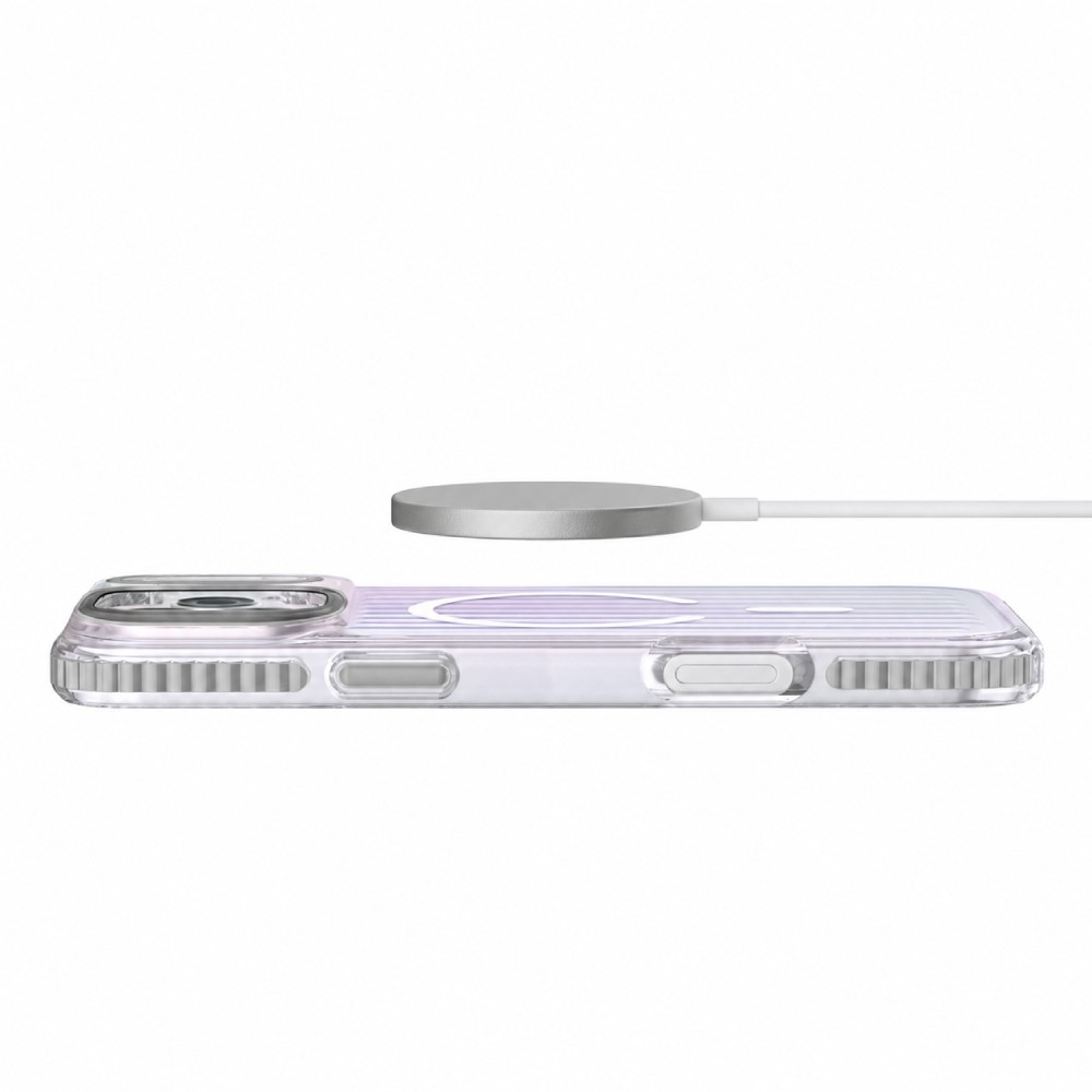 เคส Mutural iPhone 18 Pro/17 Pro Bumpy Clear Silver
