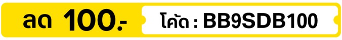 ลด 100.- ใส่โค้ด BB9SDB100 (1 - 30 Sep  26)