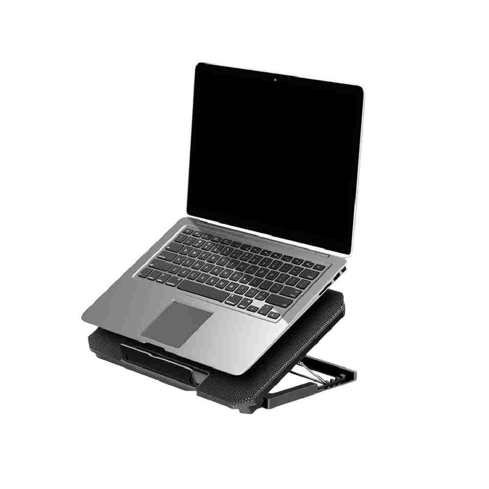 แท่นวางโน๊ตบุ๊ค QPLUS Notebook Cooling Pad LS001 15.6 inch Black