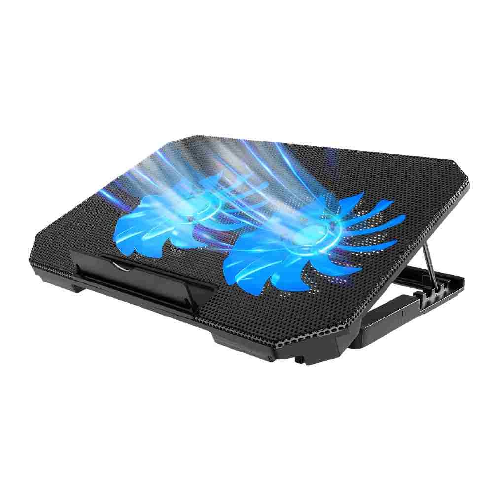 แท่นวางโน๊ตบุ๊ค QPLUS Notebook Cooling Pad LS001 15.6 inch Black
