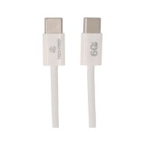 สายชาร์จ TECHPRO USB-C to USB-C 60W 1M TP-C05 Knitting White