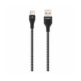 สายชาร์จ TECHPRO USB-A to USB-C 1 เมตร Black/White