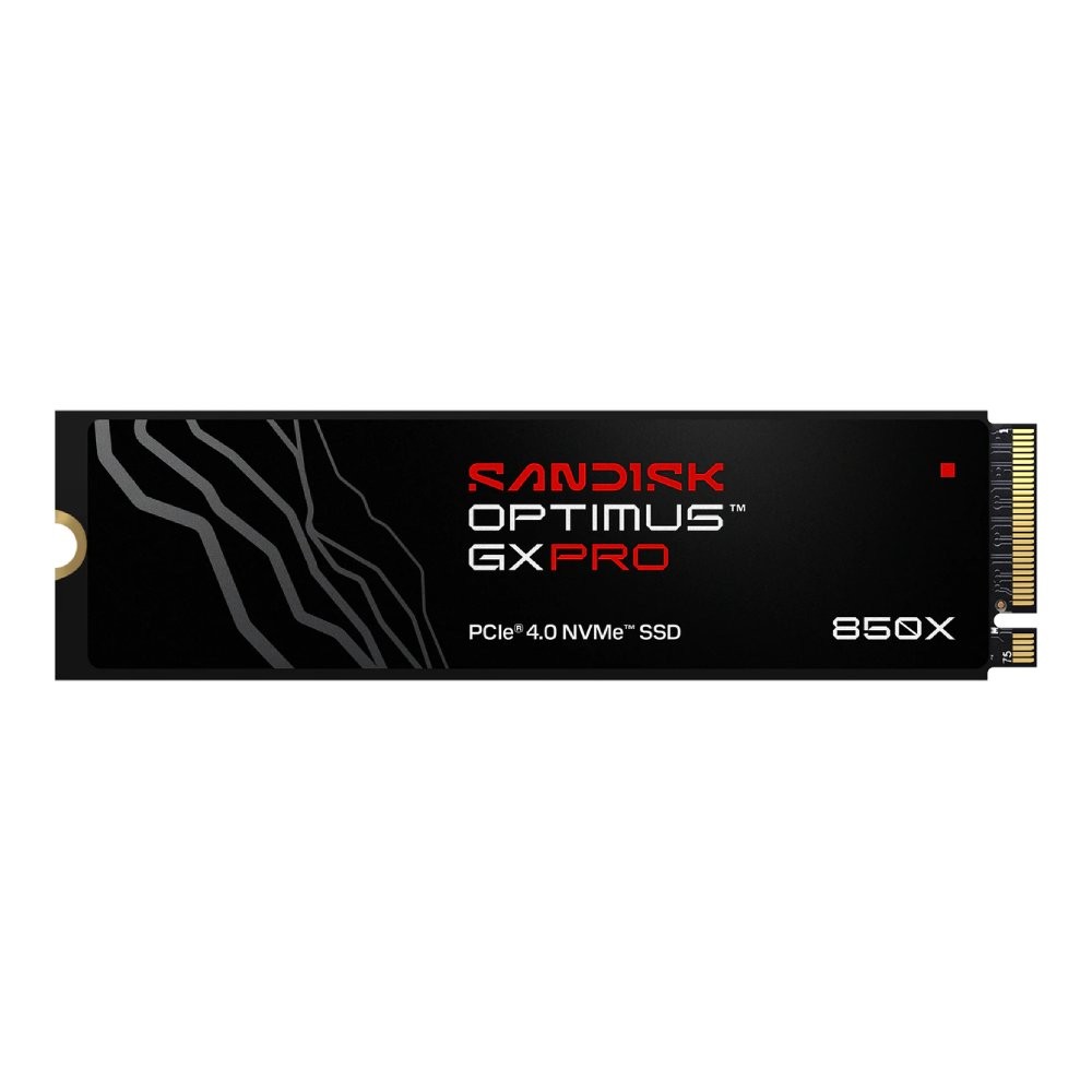 การ์ดเอสเอสดี SANDISK Optimus GX PRO 850X 1TB M.2 PCIe/NVMe R7,300MB/s W6,300MB/s (SDSP81100TAN-000E0)