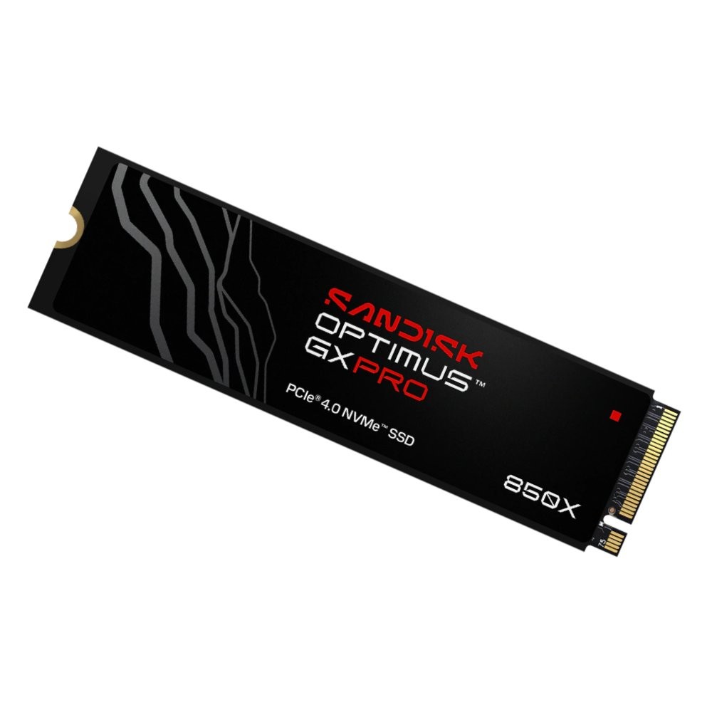 การ์ดเอสเอสดี SANDISK Optimus GX PRO 850X 1TB M.2 PCIe/NVMe R7,300MB/s W6,300MB/s (SDSP81100TAN-000E0)